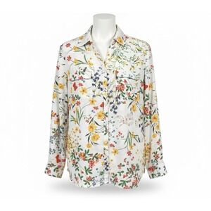 Soho Jeans Top Women XL Blouse Inspired Vintage Floral Boho Chic French Country